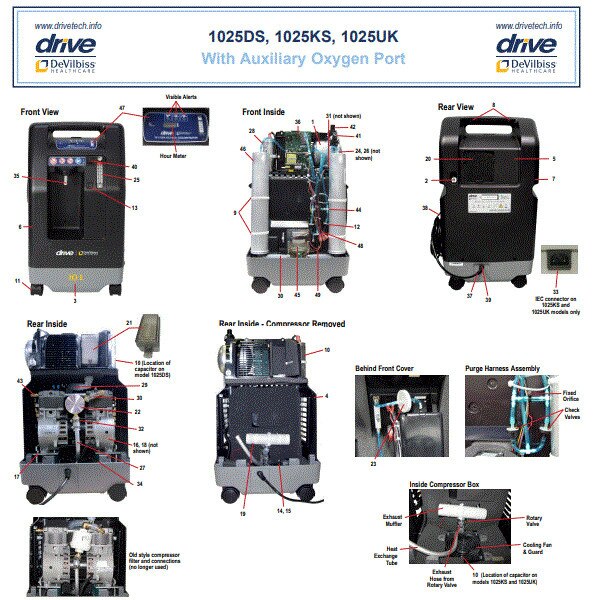 Intake Filter for DeVilbiss O2 10L